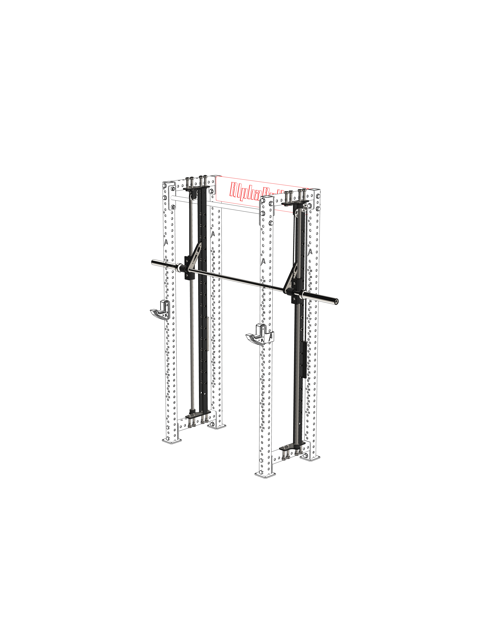 Half Rack with smith attachment1-min